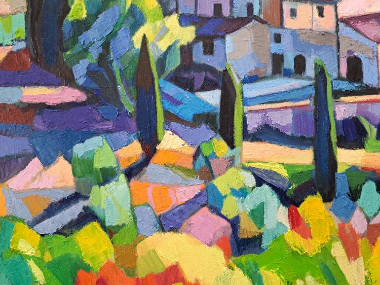 Original Impressionism Landscape Painting by Maja ĐOkić Mihajlović