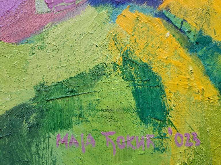 Original Impressionism Landscape Painting by Maja ĐOkić Mihajlović