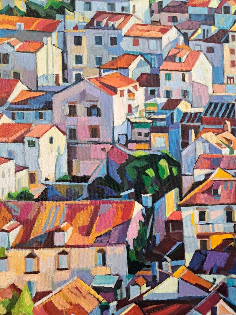 Original Contemporary Cities Painting by Maja Đokić Mihajlović