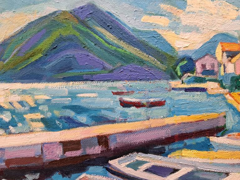 Original Figurative Boat Painting by Maja ĐOkić Mihajlović