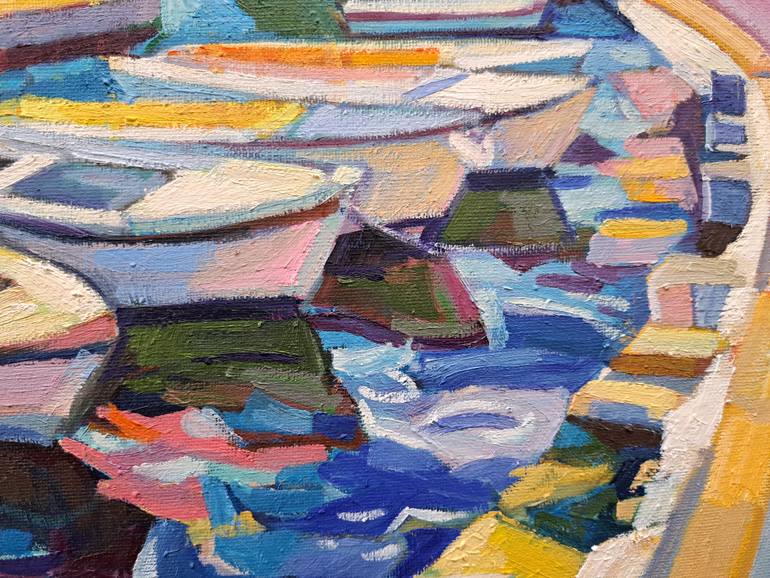 Original Figurative Boat Painting by Maja ĐOkić Mihajlović