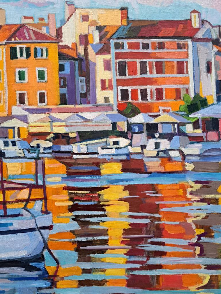 Original Color Field Painting Seascape Painting by Maja Đokić Mihajlović