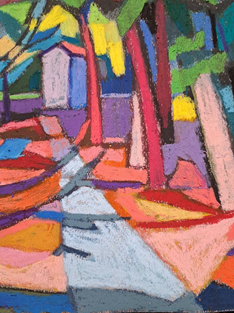 Original Figurative Landscape Drawing by Maja ĐOkić Mihajlović