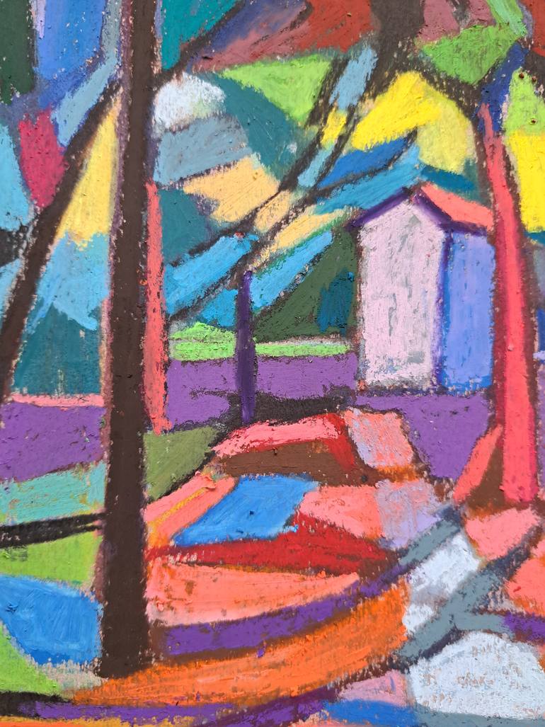 Original Figurative Landscape Drawing by Maja ĐOkić Mihajlović