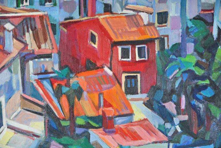 Original Figurative Cities Painting by Maja ĐOkić Mihajlović