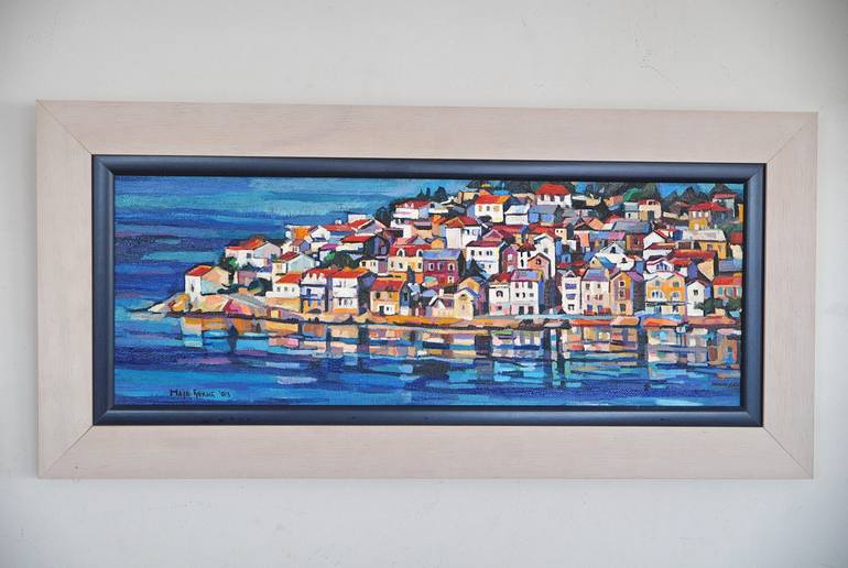 Original Figurative Seascape Painting by Maja Đokić Mihajlović