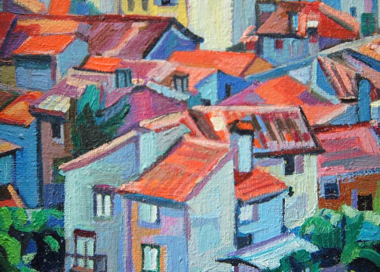 Original Fine Art Cities Painting by Maja Đokić Mihajlović