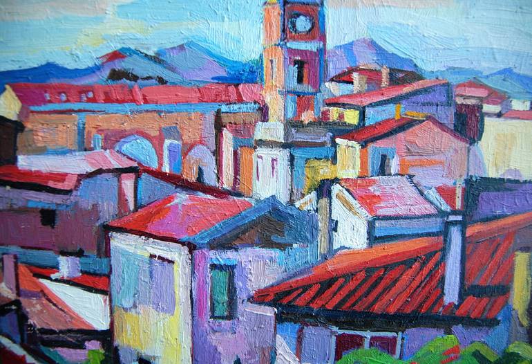 Original Figurative Architecture Painting by Maja Djokic