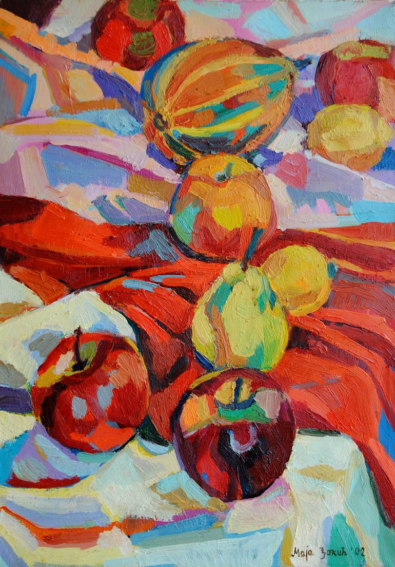 modern fruit paintings