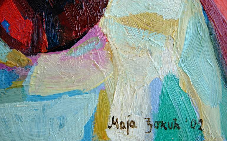 Original Abstract Expressionism Still Life Painting by Maja ĐOkić Mihajlović