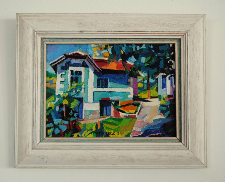 Original Figurative Architecture Painting by Maja Đokić Mihajlović