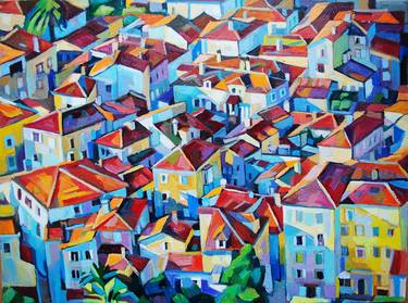 Print of Figurative Cities Paintings by Maja Đokić Mihajlović