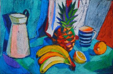 Still life with pineapple thumb