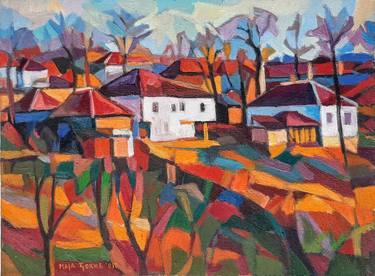 Original Rural life Paintings by Maja Đokić Mihajlović