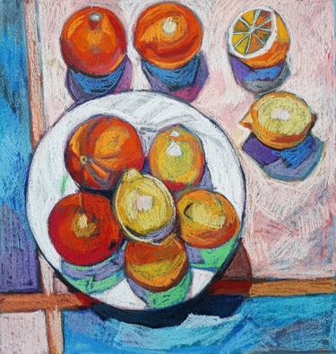 Still life with oranges and lemons thumb