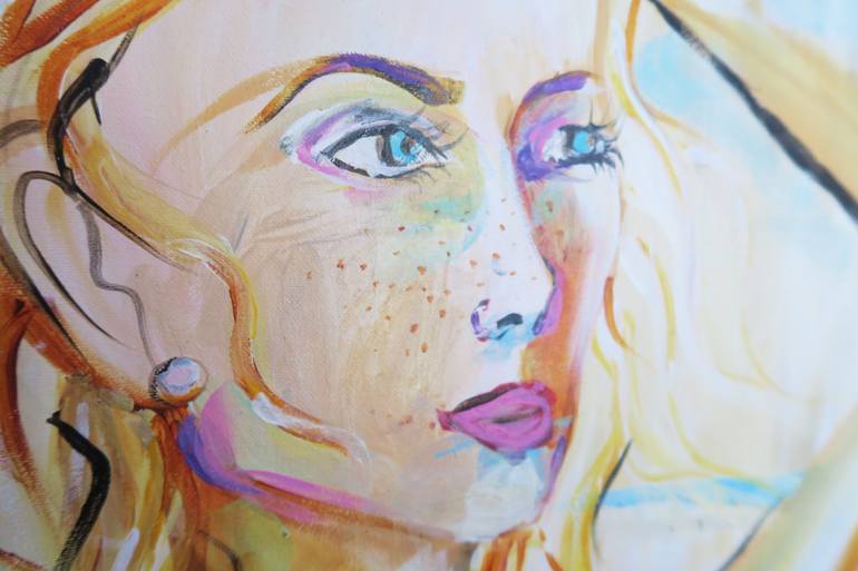 Original Figurative People Painting by Justine Moras