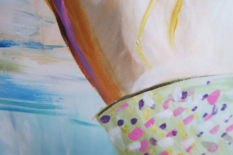 Original Figurative People Painting by Justine Moras