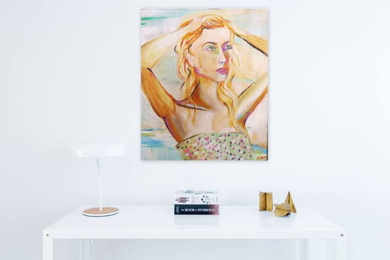 Original Figurative People Painting by Justine Moras