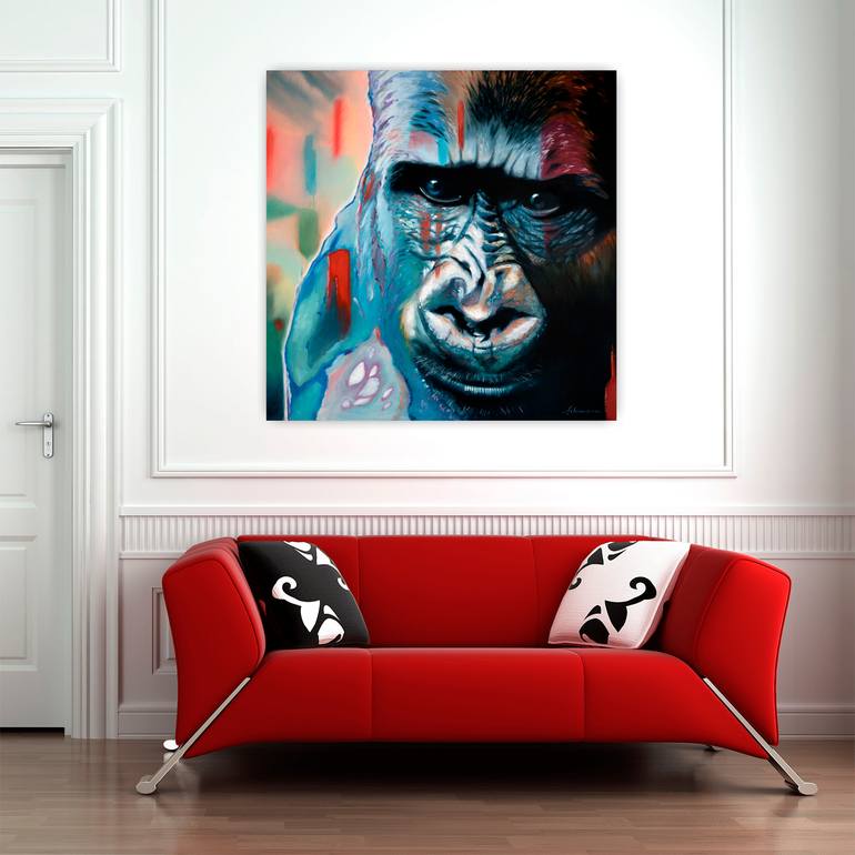 Original Figurative Animal Painting by Uwe Fehrmann