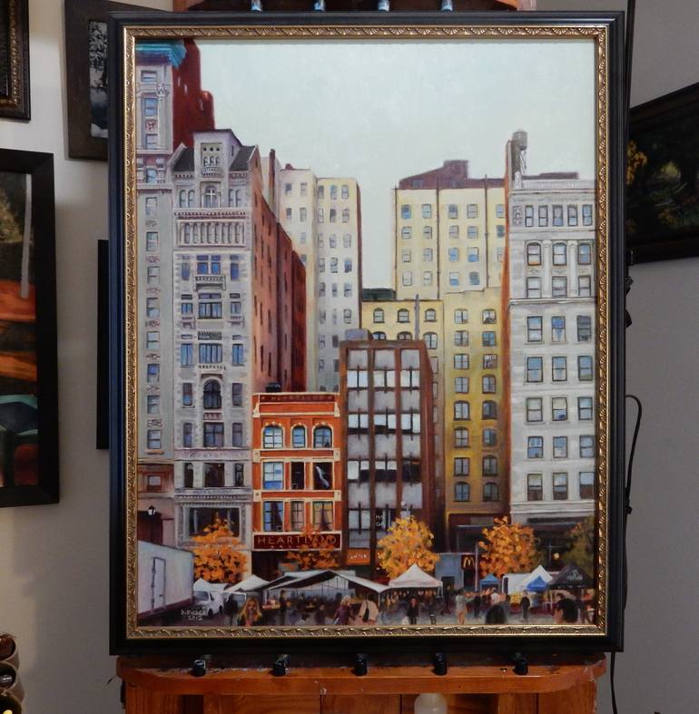 Original Realism Cities Painting by Dan Fusco
