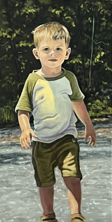 Original Portrait Painting by dan fusco