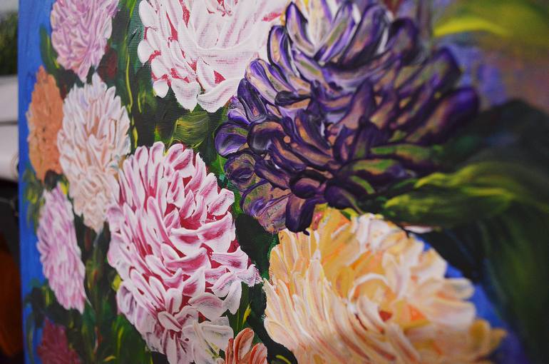 Original Impressionism Floral Painting by Younsuk Noh