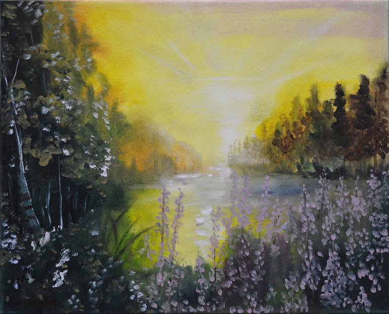 Sunrise Painting by Younsuk Noh | Saatchi Art