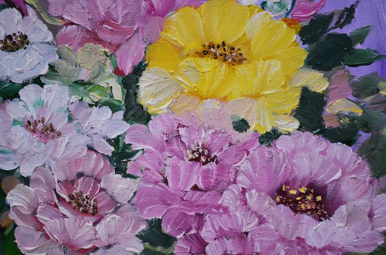 Original Impressionism Floral Painting by Younsuk Noh