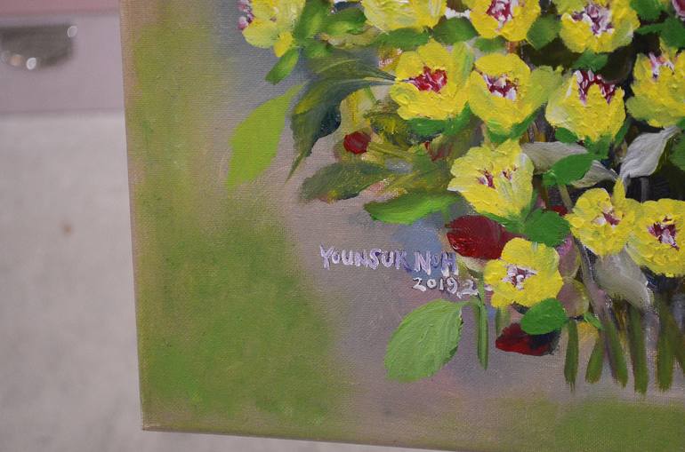 Original Fine Art Floral Painting by Younsuk Noh