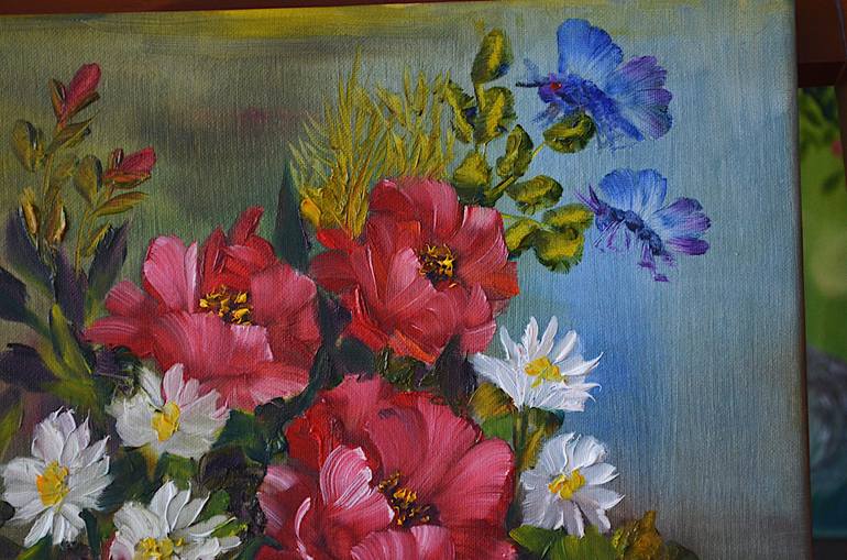 Original Fine Art Floral Painting by Younsuk Noh