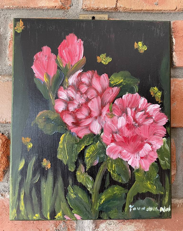 Original Fine Art Floral Painting by Younsuk Noh