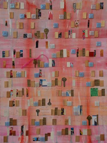 Original Conceptual Abstract Collage by Jane Runyeon
