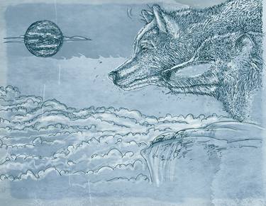 wolves howling at the moon thumb