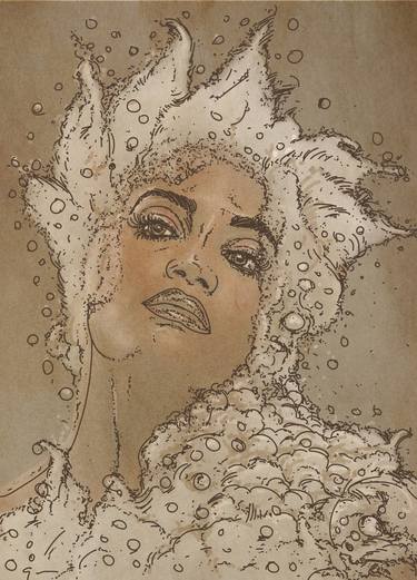 Print of Women Drawings by Silvia Gaudenzi