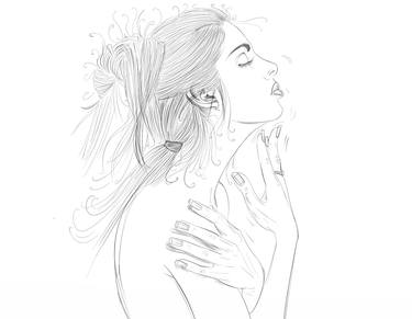 Print of Women Drawings by Silvia Gaudenzi