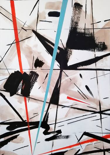 Original Abstract Expressionism Abstract Drawings by Milan Terzic