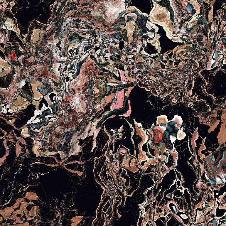 Original Abstract Expressionism Abstract Digital by Milan Terzic