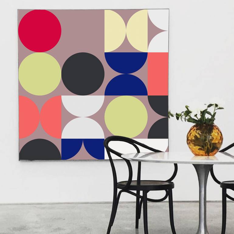 Original Abstract Geometric Digital by Milan Terzic