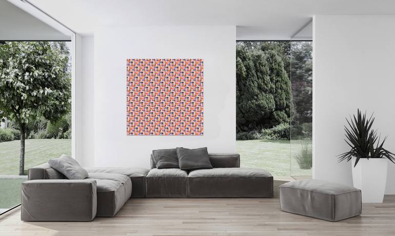 Original Abstract Geometric Digital by Milan Terzic