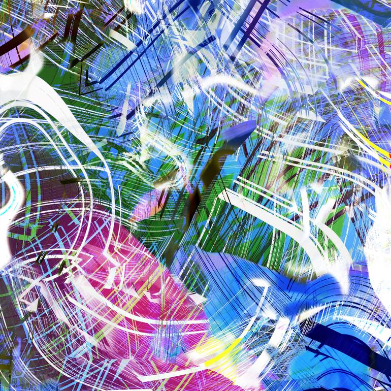 Original Street Art Abstract Digital by Milan Terzic