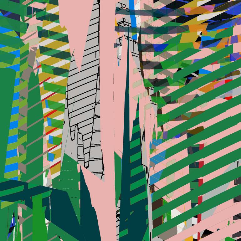 Original Abstract Expressionism Abstract Digital by Milan Terzic