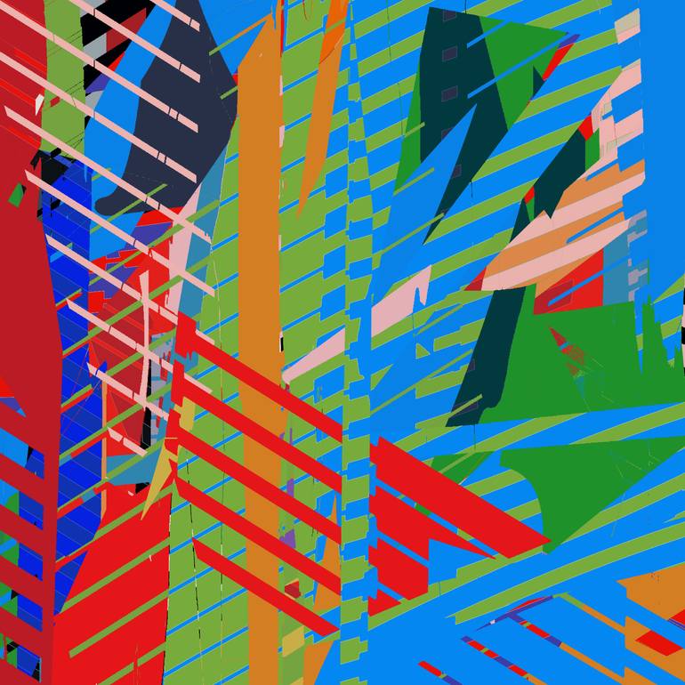 Original Abstract Expressionism Abstract Digital by Milan Terzic