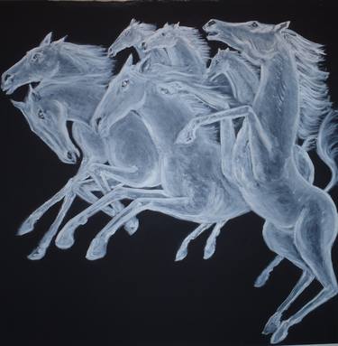 Print of Figurative Horse Paintings by Marco Di Francisca
