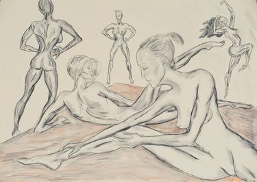 Print of Figurative Women Drawings by Marco Di Francisca