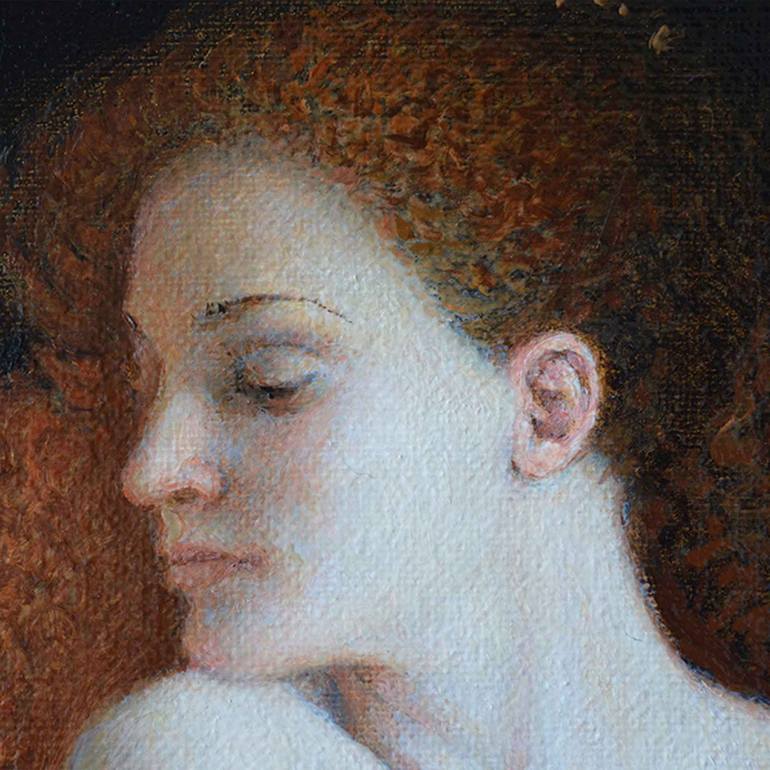 Original Figurative Nude Painting by Serhii Spodieniuk