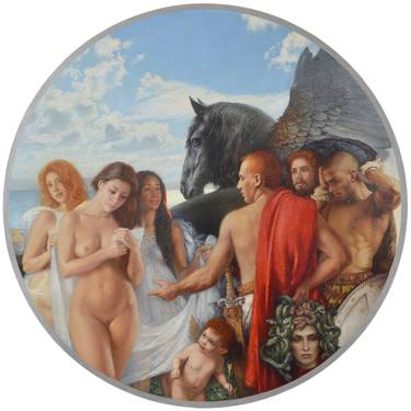 Print of Realism Classical mythology Paintings by Serhii Spodieniuk