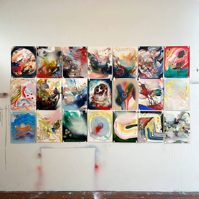 Original Documentary Abstract Painting by Jessica Matier