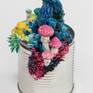 Bright Growth, Sculpture on Tin Can, Stephanie Kilgast