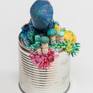 Bright Growth, Sculpture on Tin Can, Stephanie Kilgast