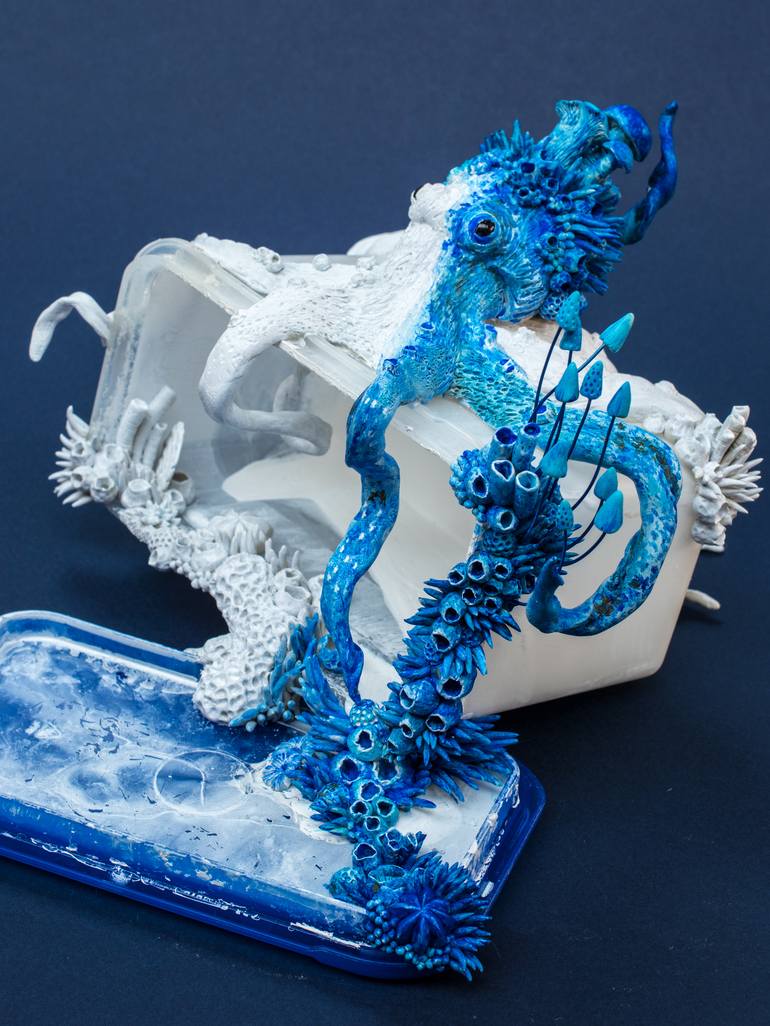Exploration - Octopus Sculpture on Plastic Box - Print